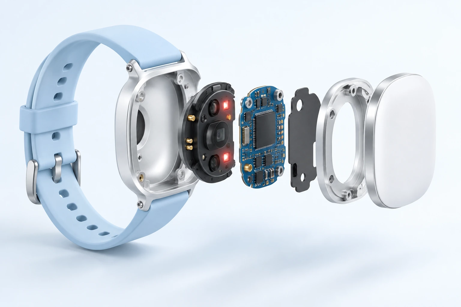 Illustrative wearable sensing hardware for health-technology research