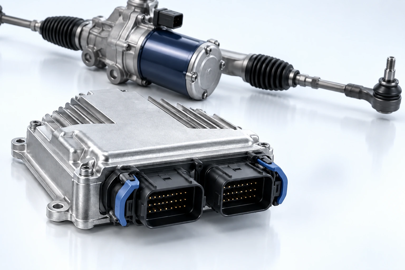 Illustrative automotive steering ECU with a steering motor as application context